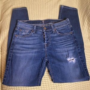 7 for all mankind Josefina skinny boyfriend stressed size 24